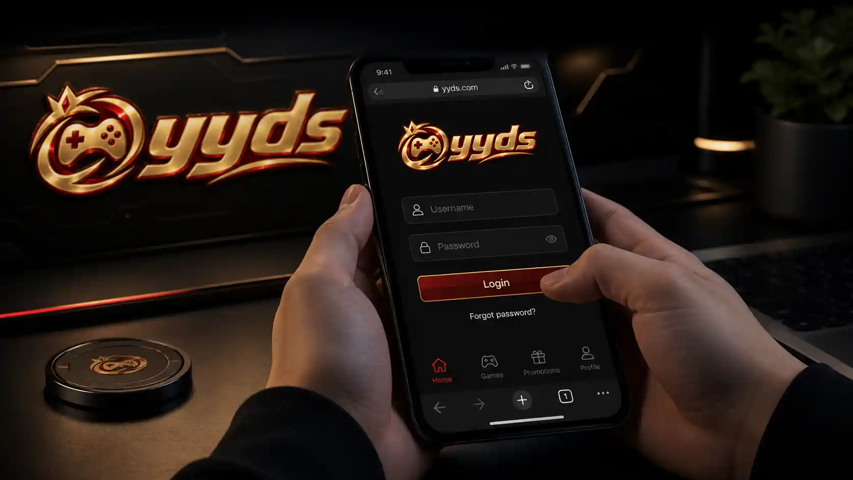 Inicio de sesión de Yyds desde el navegador del celular