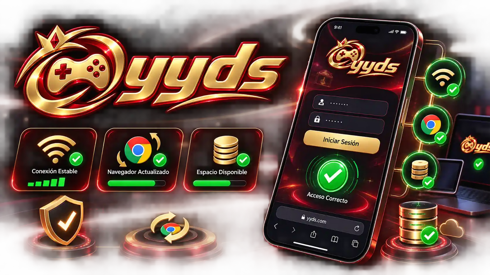 Pantalla de Yyds cargada correctamente después de revisar la compatibilidad